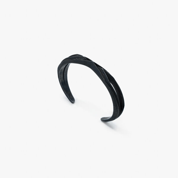 Bracelete Pentágono Black – Prata com Banho de Ródio Negro